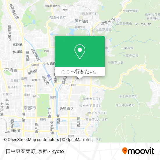 田中東春菜町地図