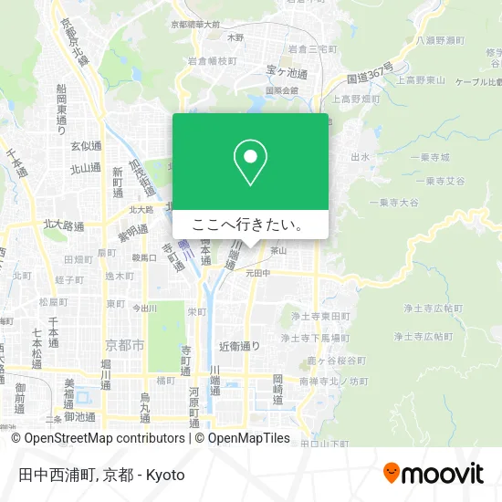 田中西浦町地図