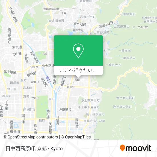 田中西高原町地図