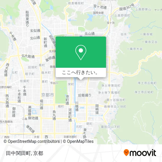 田中関田町地図