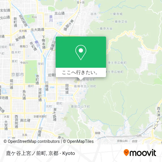 鹿ケ谷上宮ノ前町地図
