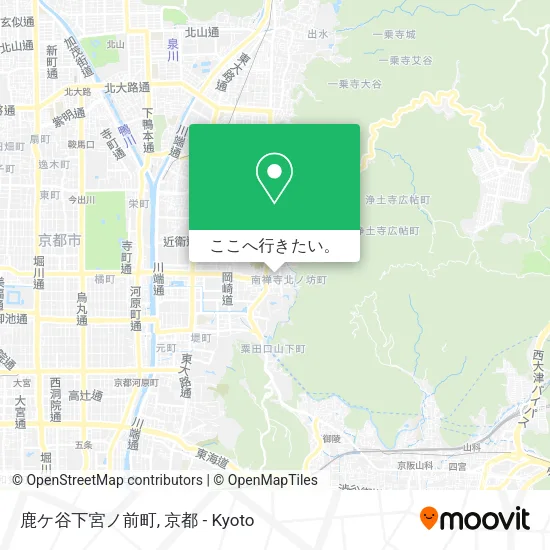 鹿ケ谷下宮ノ前町地図