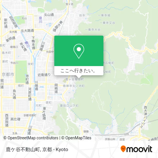 鹿ケ谷不動山町地図
