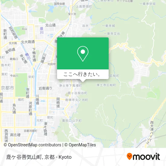 鹿ケ谷善気山町地図