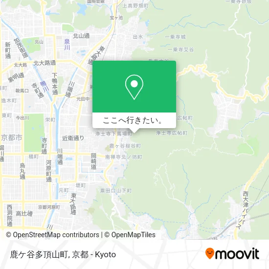 鹿ケ谷多頂山町地図