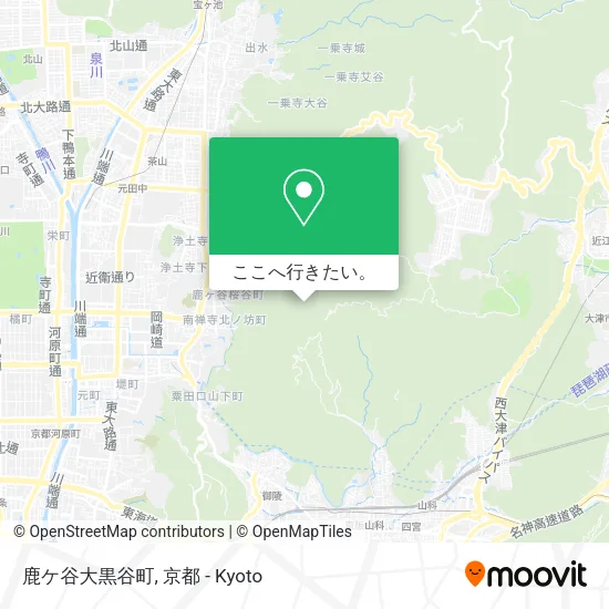 鹿ケ谷大黒谷町地図