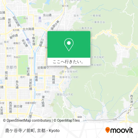 鹿ケ谷寺ノ前町地図