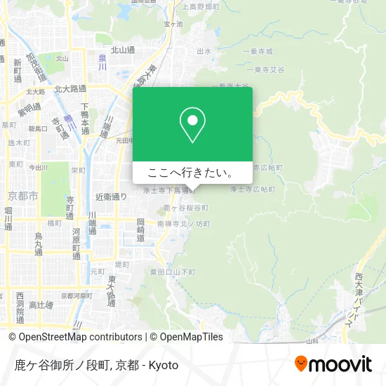 鹿ケ谷御所ノ段町地図