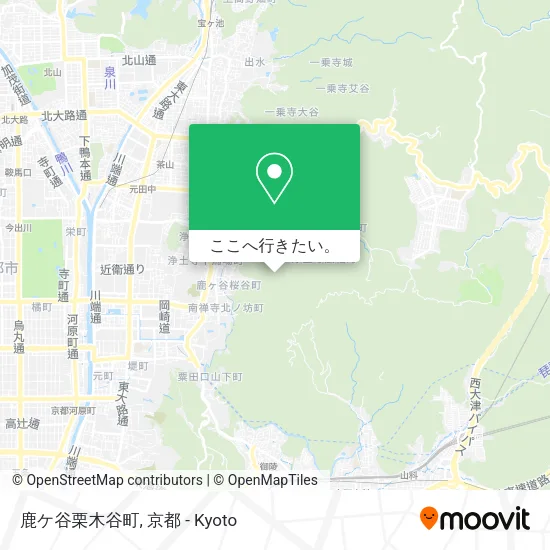 鹿ケ谷栗木谷町地図