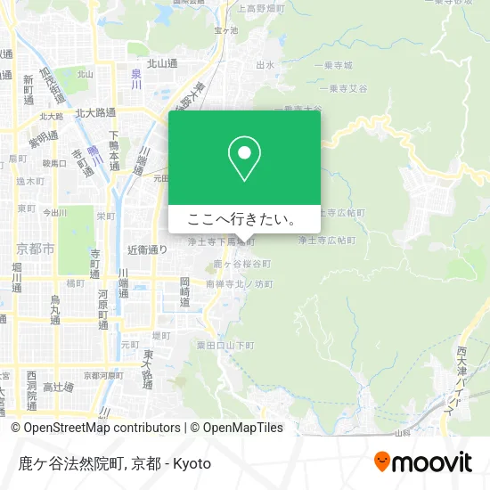 鹿ケ谷法然院町地図