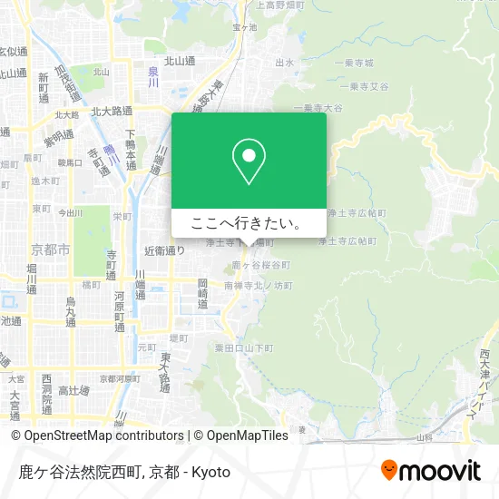 鹿ケ谷法然院西町地図