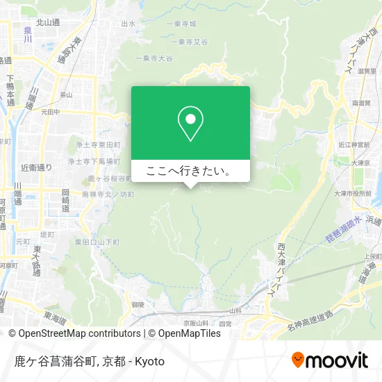 鹿ケ谷菖蒲谷町地図