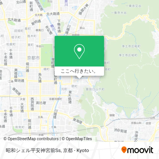 昭和シェル平安神宮前Ss地図
