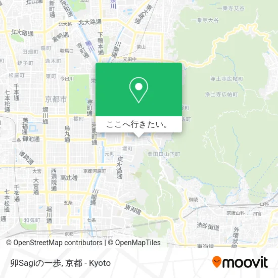 卯Sagiの一歩地図