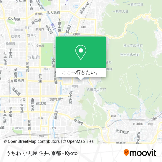 うちわ 小丸屋 住井地図