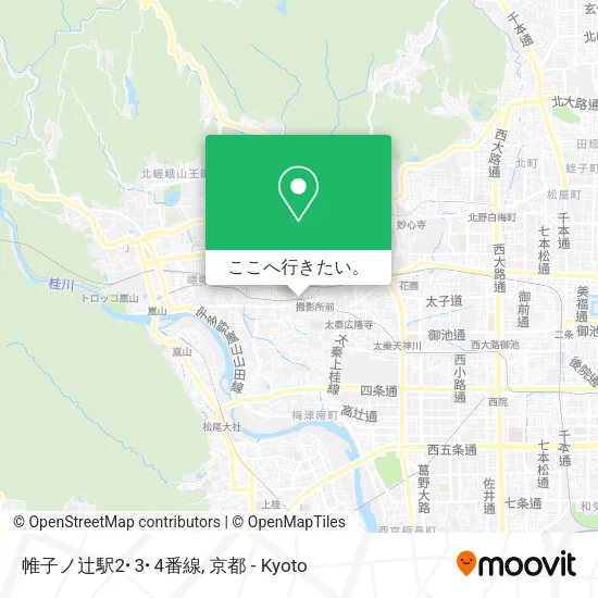 帷子ノ辻駅2･3･4番線地図