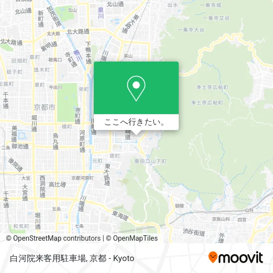 白河院来客用駐車場地図