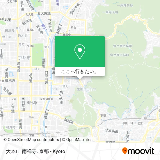 大本山 南禅寺地図