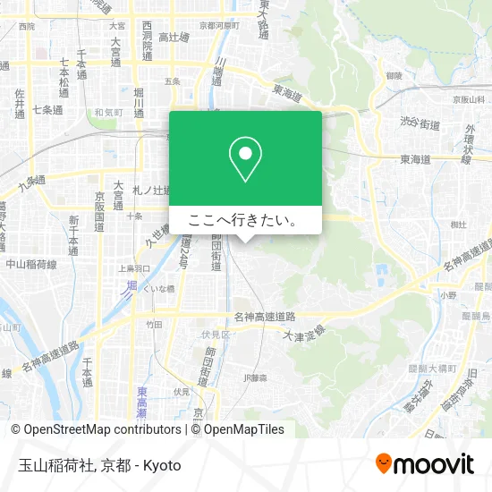 玉山稲荷社地図