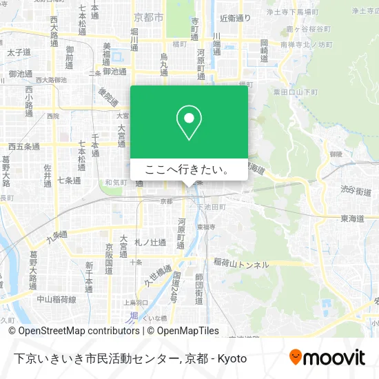 下京いきいき市民活動センター地図