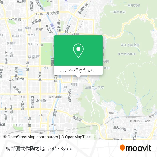 楠部彌弌作陶之地地図