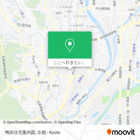 鴨田住宅案内図地図