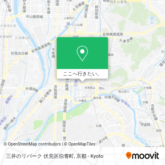 三井のリパーク 伏見区伯耆町地図