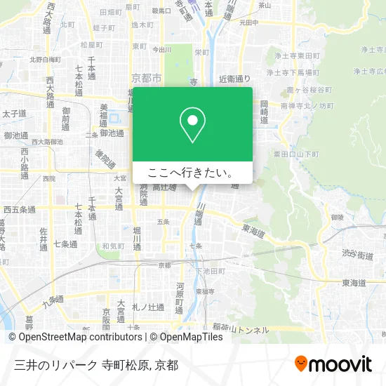 三井のリパーク 寺町松原地図
