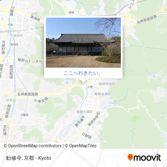 勧修寺地図