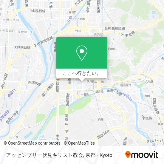 アッセンブリー伏見キリスト教会地図