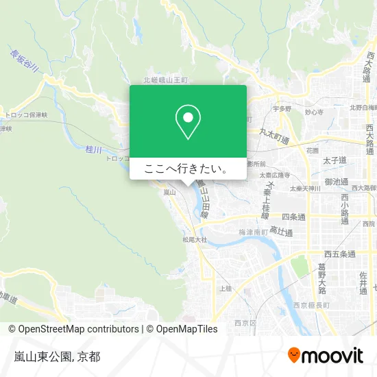 嵐山東公園地図