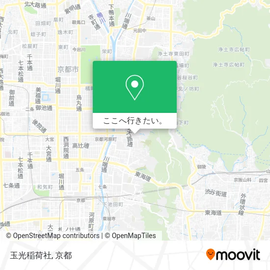 玉光稲荷社地図