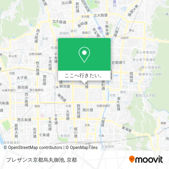 プレザンス京都烏丸御池地図