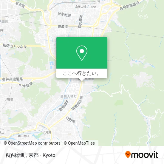 醍醐新町地図