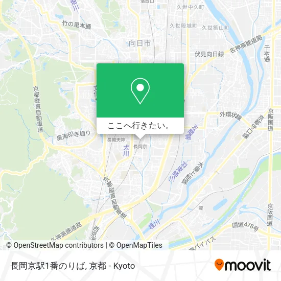 長岡京駅1番のりば地図