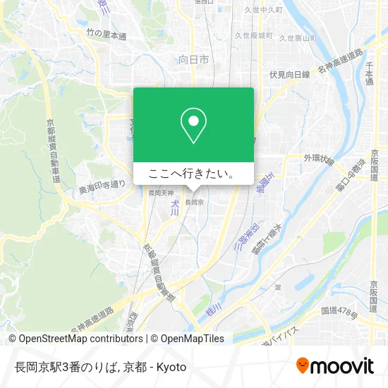 長岡京駅3番のりば地図