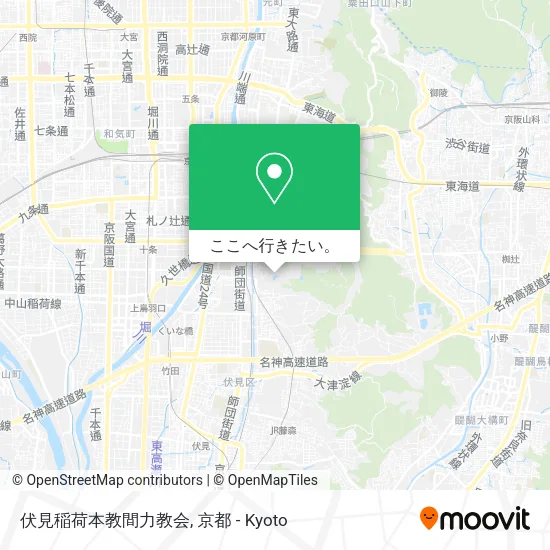 伏見稲荷本教間力教会地図