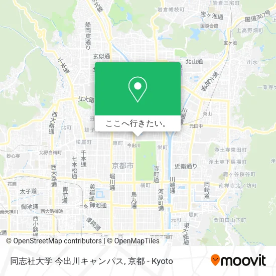 同志社大学 今出川キャンパス地図