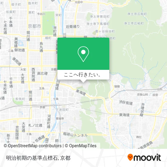 明治初期の基準点標石地図