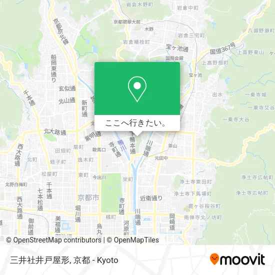 三井社井戸屋形地図