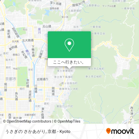 うさぎの さかあがり地図
