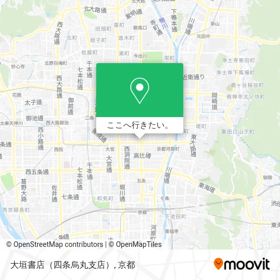 大垣書店（四条烏丸支店）地図