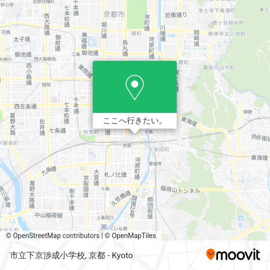 市立下京渉成小学校地図