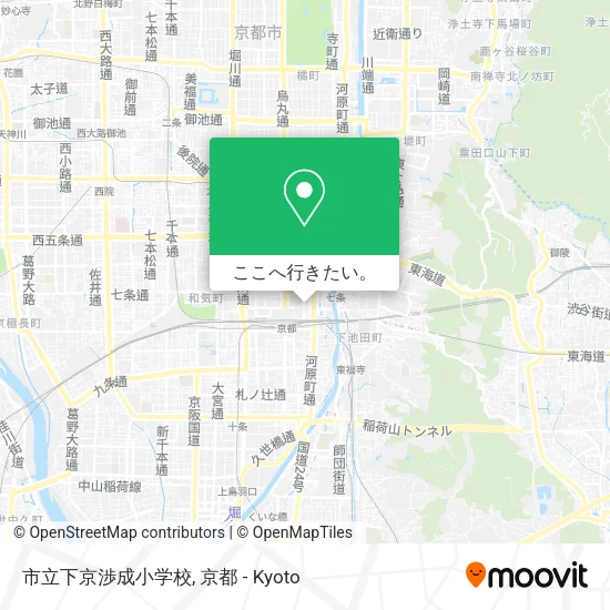 市立下京渉成小学校地図