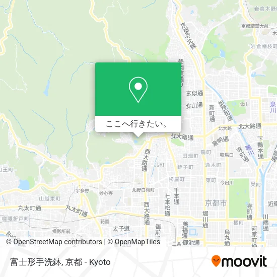 富士形手洗鉢地図
