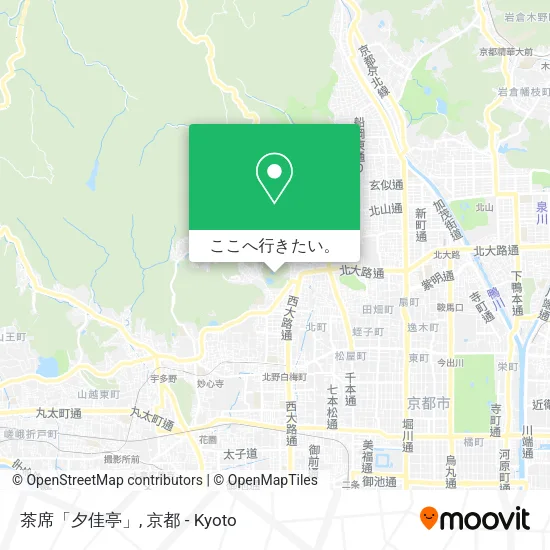 茶席「夕佳亭」地図