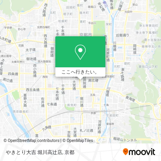 やきとり大吉 堀川高辻店地図