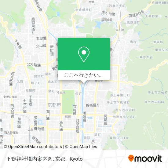 下鴨神社境内案内図地図