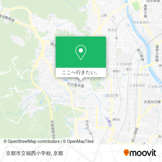 京都市立福西小学校地図
