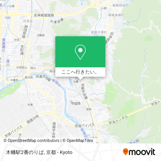 木幡駅2番のりば地図